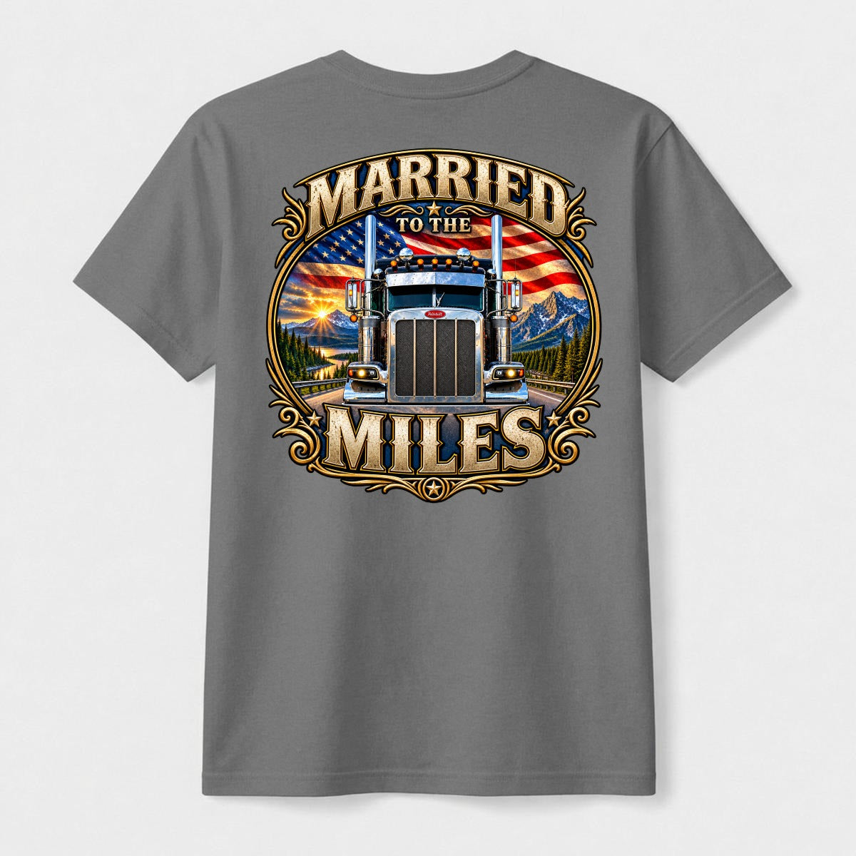 Married to the Miles- American Roadwear Tee