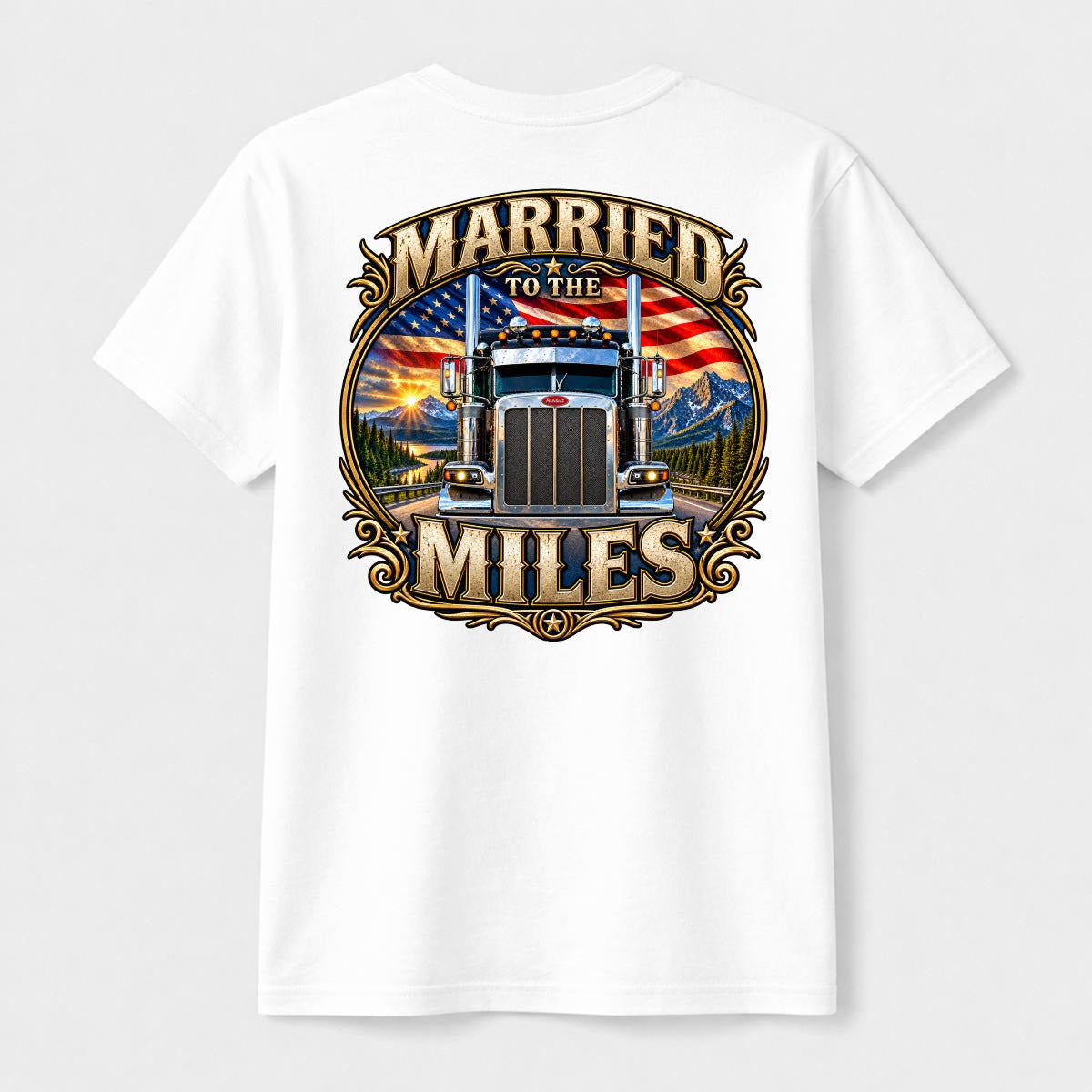 Married to the Miles- American Roadwear Tee