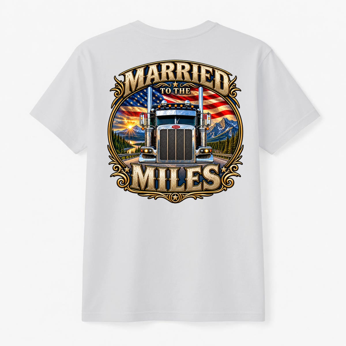 Married to the Miles- American Roadwear Tee