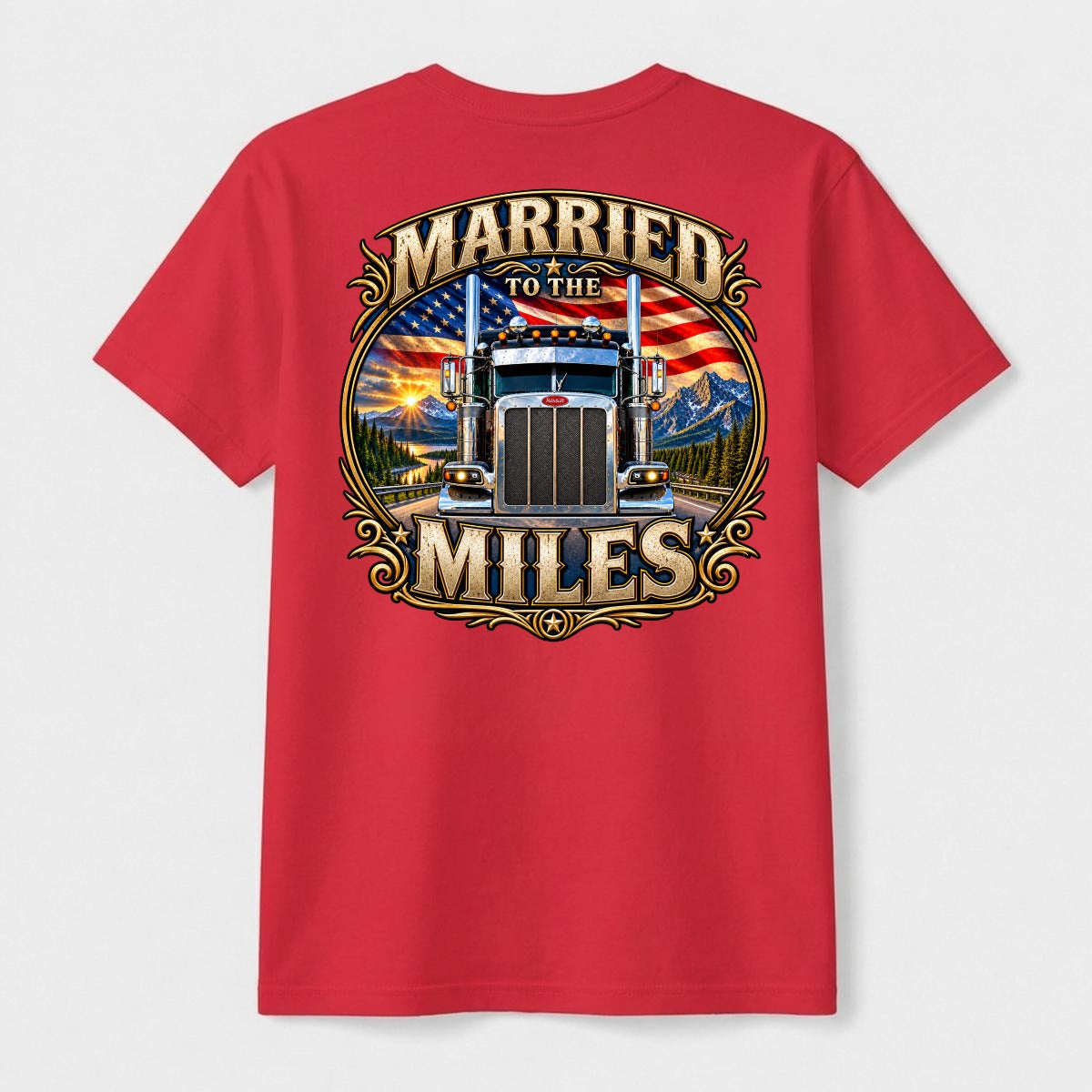 Married to the Miles- American Roadwear Tee