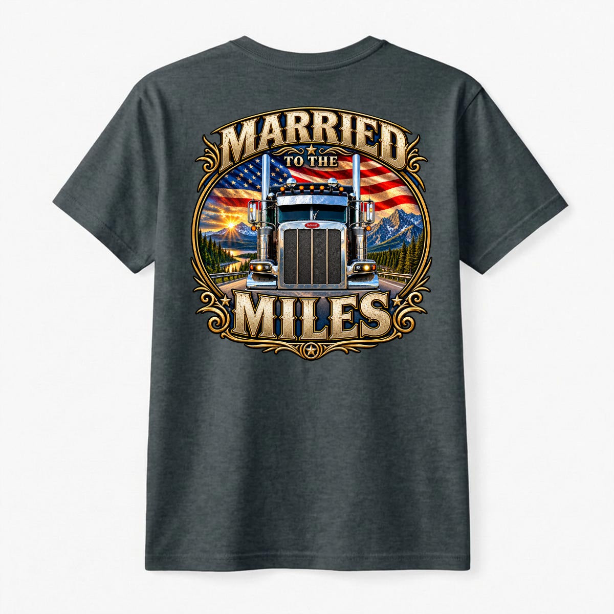 Married to the Miles- American Roadwear Tee