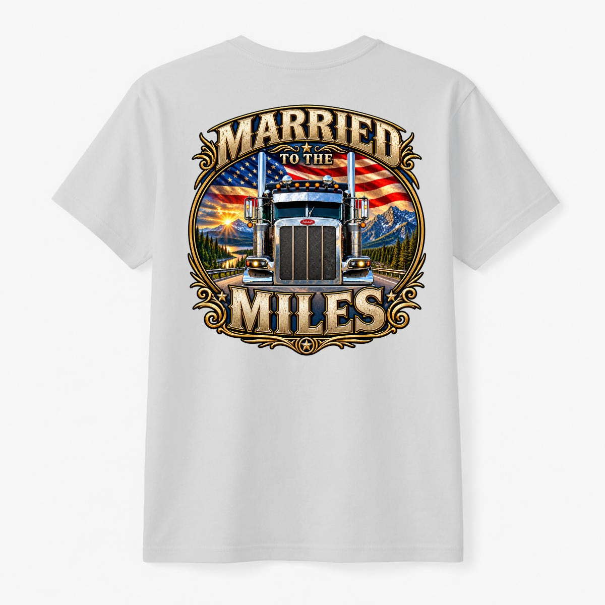 Married to the Miles- American Roadwear Tee