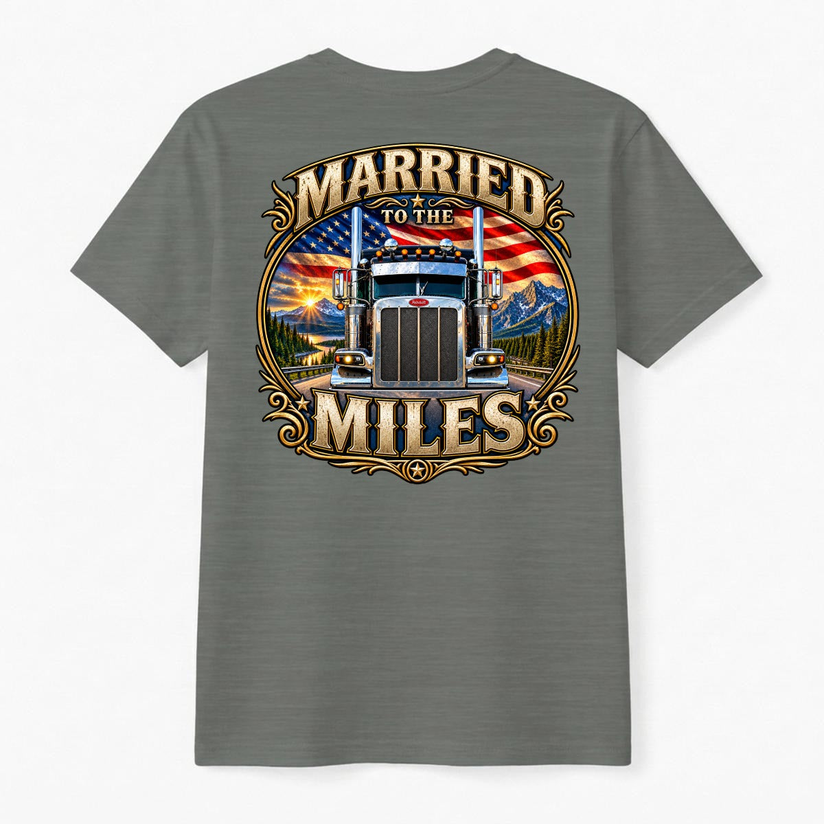 Married to the Miles- American Roadwear Tee